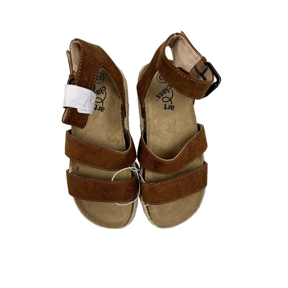 Girls' Romee Footbed Sandals - art class™ Cognac